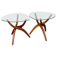 Pair of Mid-Century Modern Sculptural Side Tables by Forest Wilson