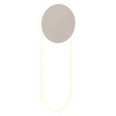 Ra Wall Short Sandy White Hand Bent Neon Wall Sconce Lighting by Studio d'Armes