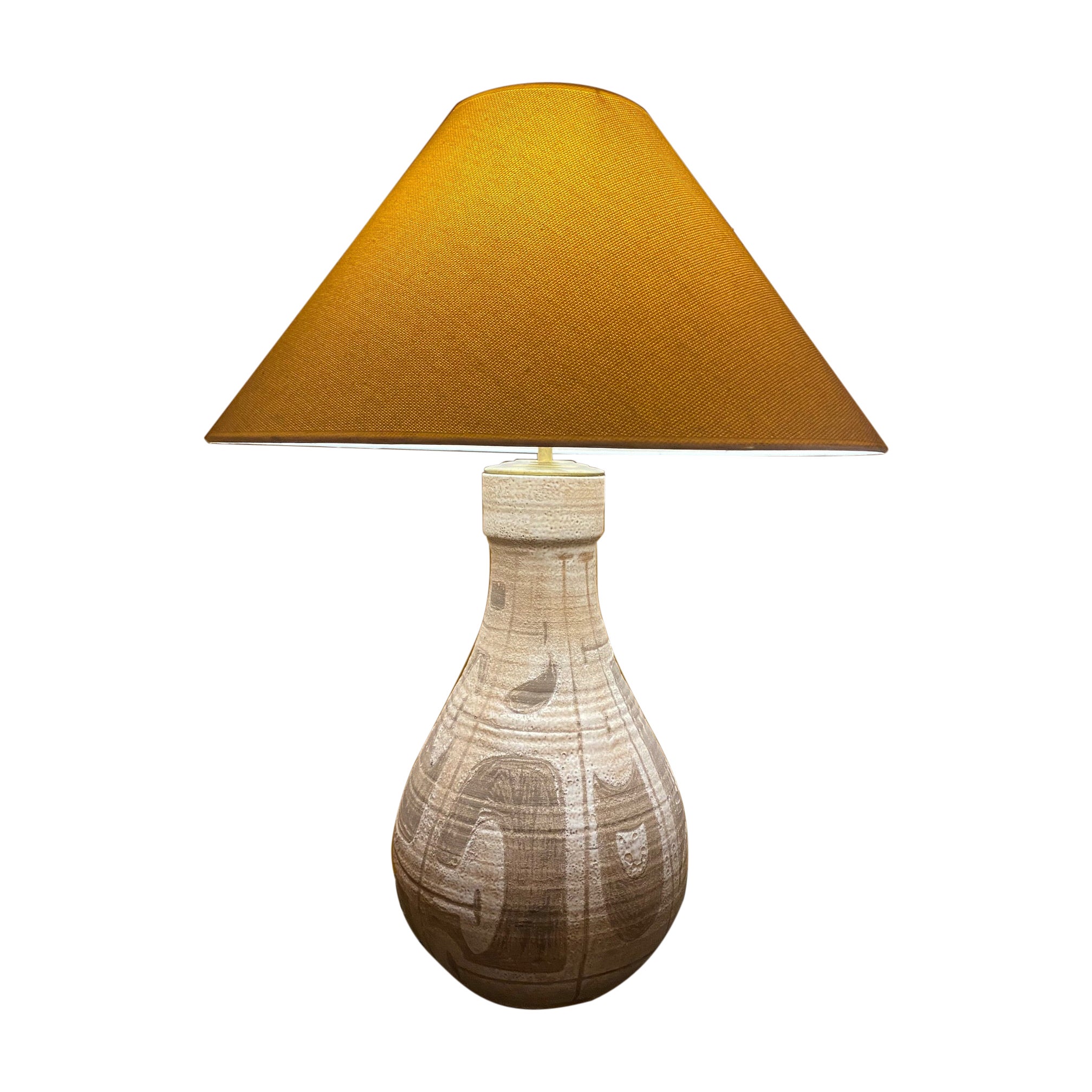 Ceramic Table Lamp, Accolay, France, 1960s