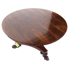 Very Fine 19th Century English Regency Rosewood Center Hall Table