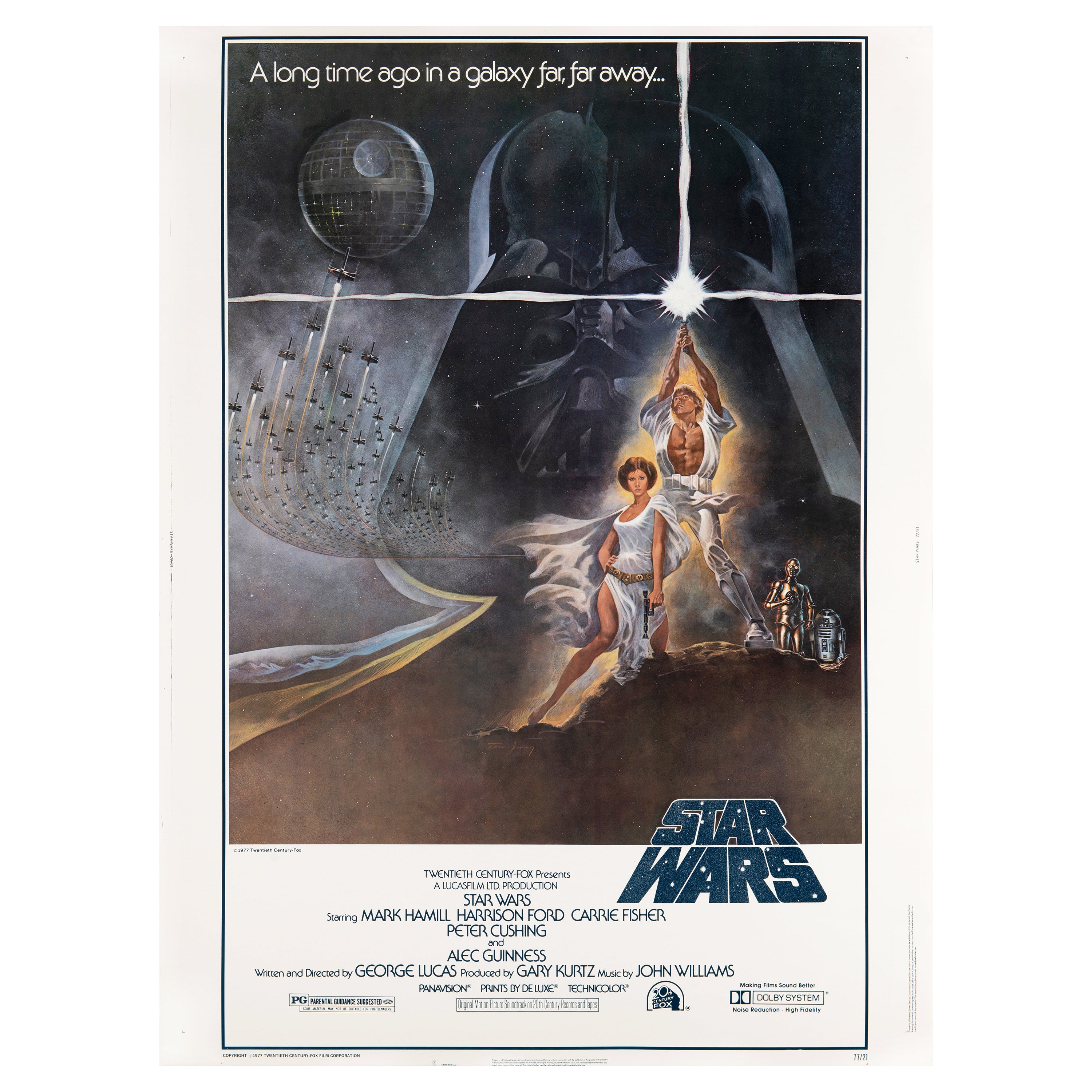 'Star Wars' Original Vintage Movie Poster by Tom Jung, American, 1977