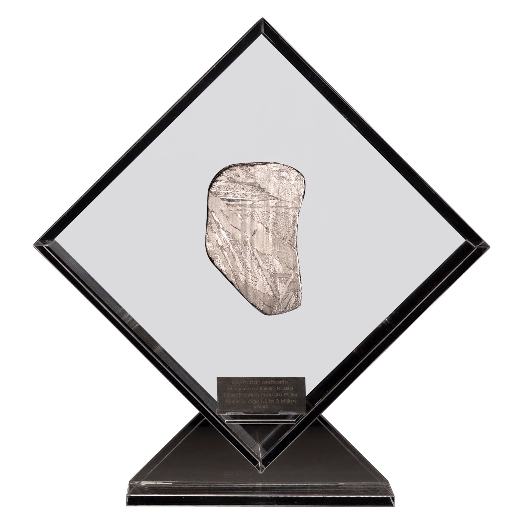 Original Design, Seymchan Meteorite in a Acrylic Display