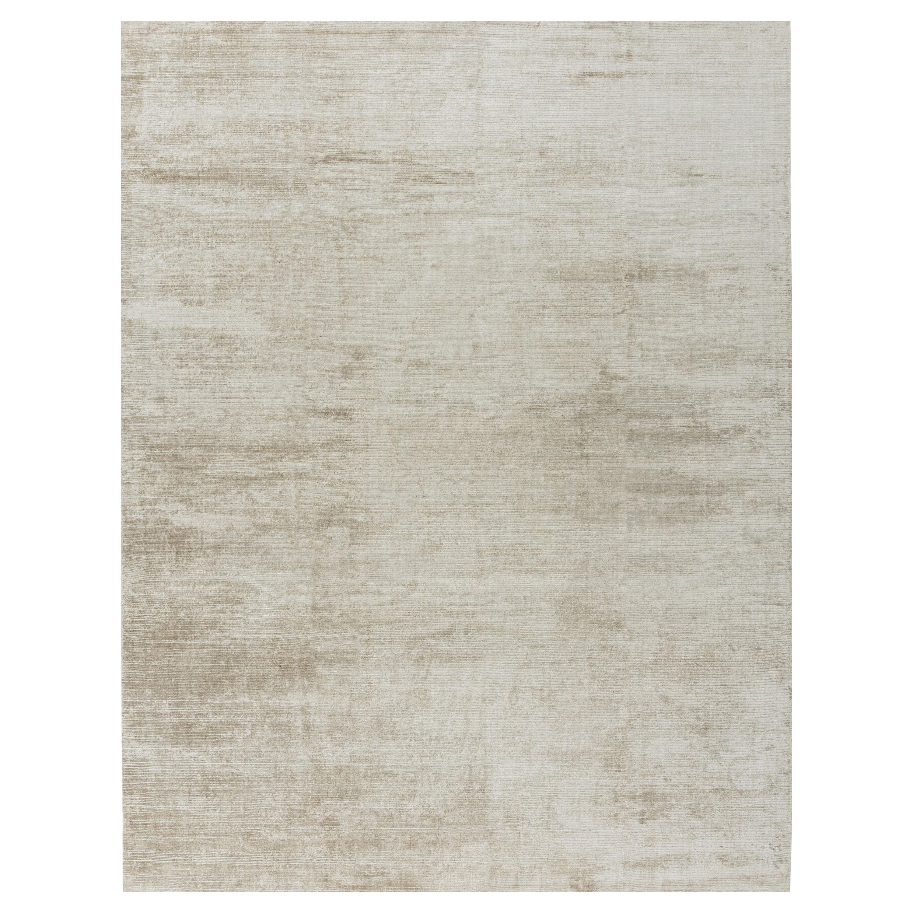 Simplicity Contemporary Rug Taupe-Ivory  9' x 12' For Sale