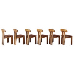 Mario Marenco "Sapporo" Chairs for Mobil Girgi, 1970, Set of 6