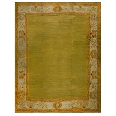 Türkischer Oushak-Teppich des späten 19. Jahrhunderts ( 9' 2'' x 12' 280 x 366)