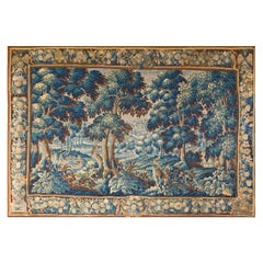 Antique Mid 18th Century Verdure Tapestry ( 9' 6'' x 14' 4''- 290 x 437 cm )