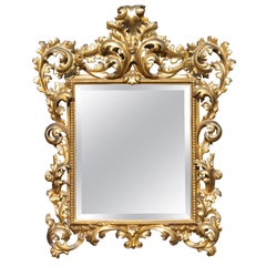 Florentine Carved and Gilt Mirror 19th Century
