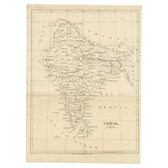Antique Map of India, c.1850