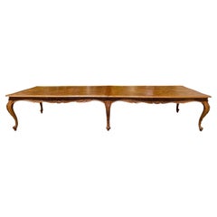 Rare Very Large Inlaid Table in the Provencal Louis XV Style, 20th Century