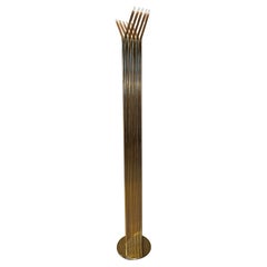 Mid-Century Italian Brass Floor Lamp in the Style of Goffredo Reggiani