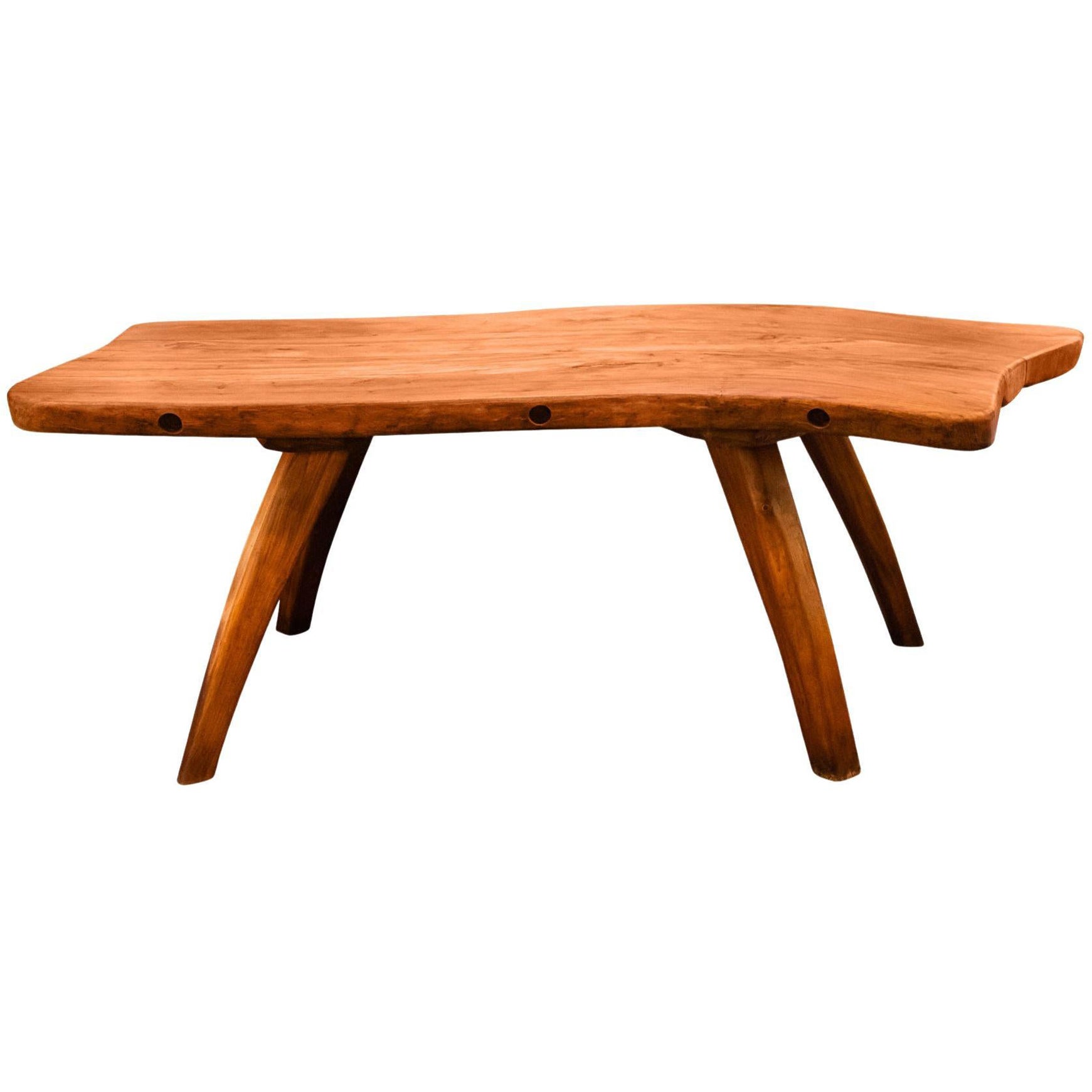 Elegance Holz Tisch, um 1960, Frankreich im Angebot