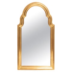 Midcentury Medium Vintage Gold Mirror, Belgium, 2000s