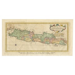 Antique Map of Java, Madura, Bali and the Sunda Strait, Indonesia, c.1770