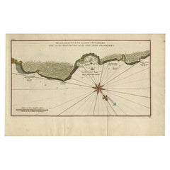 Antique Map of Juan Fernandez Island, Chile, c.1750