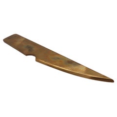 Heavy Brass Letter Opener, 50‘s Attributed to Carl Aubock, Vienna