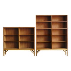 Børge Mogensen Scandinavian Midcentury Oak Bookcases Set, 1960s