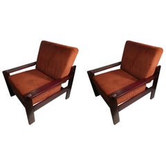 Pair of Mid-Century Modern Lounge Chairs in the Manner of Percival Lafer