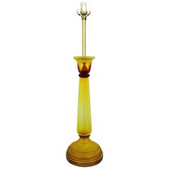 Venini for Marbro Venetian Glass Lamp, 1950s