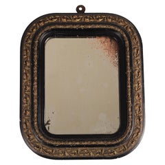 Victorian Ebonised Gilt Wood and Gesso Mirror, 1880’s