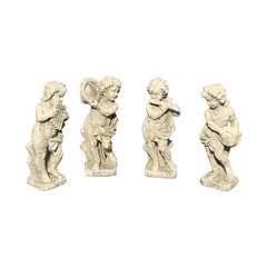 Contemporary Set of Four Musical Cherubs