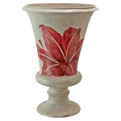 Tropical & Flowers Red Lily Chalice Vase