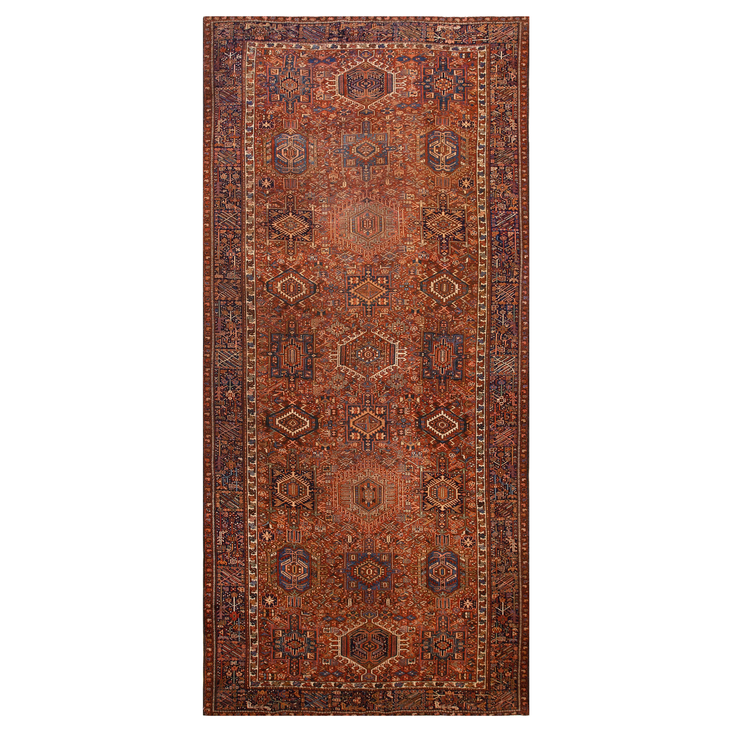 Antique Persian Karajeh Rug 7' 4'' x 16' 0'' For Sale