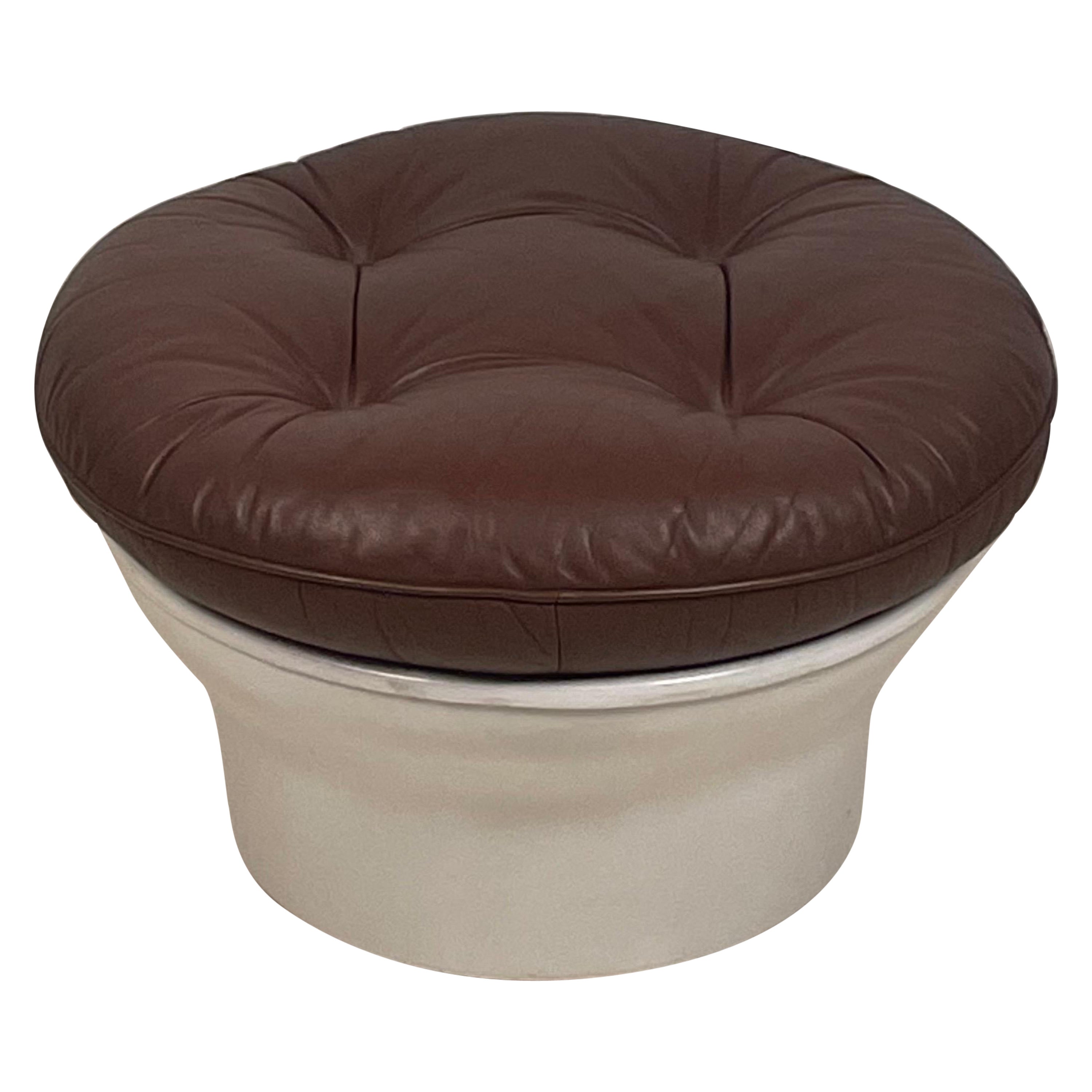 Round Tufted 'Karate' Ottoman by Michel Cadestin for Airborne