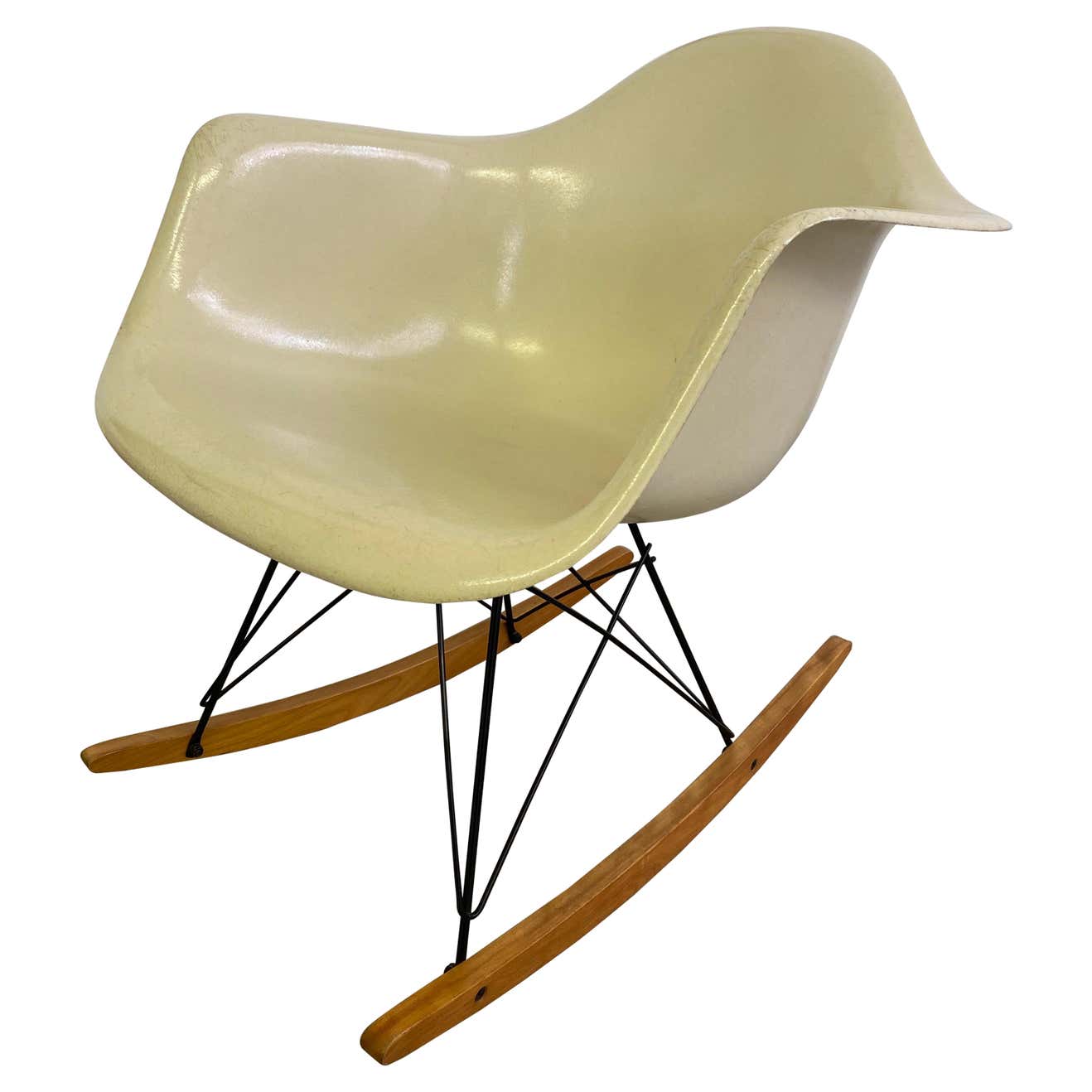 Charles and Ray Eames Original RAR Rocking Chair 1961 For Sale at 1stDibs