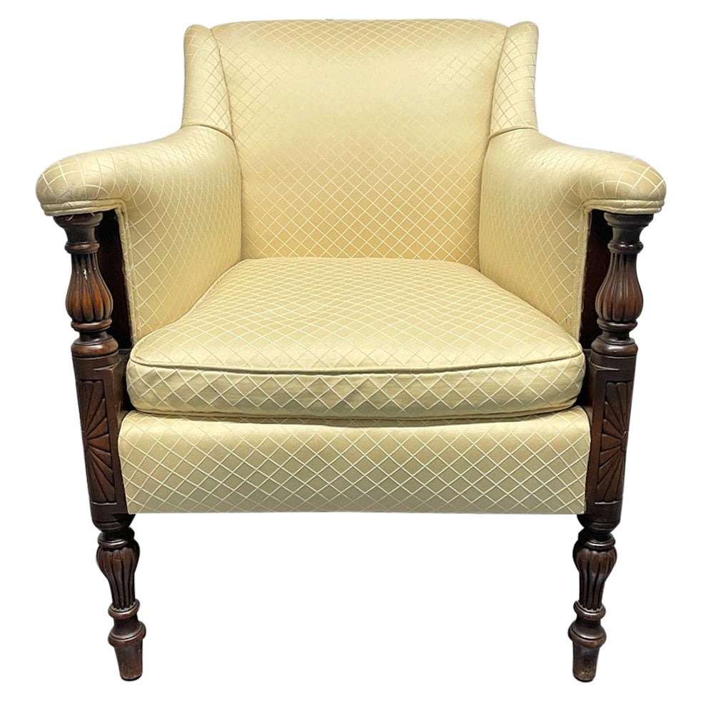 Antique Style Walnut Armchair For Sale