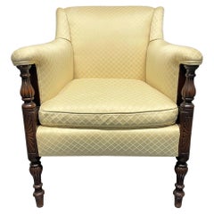 Vintage Style Walnut Armchair