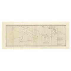 Large Antique Map of New Guinea and New Britain Showing Capt. Cooks Tract, 1773