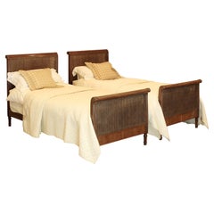 Pair of Rattan Antique Beds, WP39