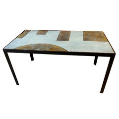 Ceramic Coffee Table by Les 2 Potiers, France, 1960s
