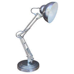 Used 1970's Metal Study Table Lamp