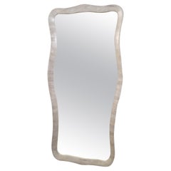 LXV Large Wall Mirror Handcrafted in Bleached Cherry 