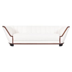 Vintage Art Deco Sofa in Boucle