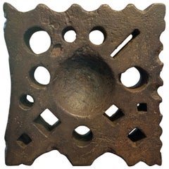 Bloc de drainage ancien en fonte du 19ème siècle