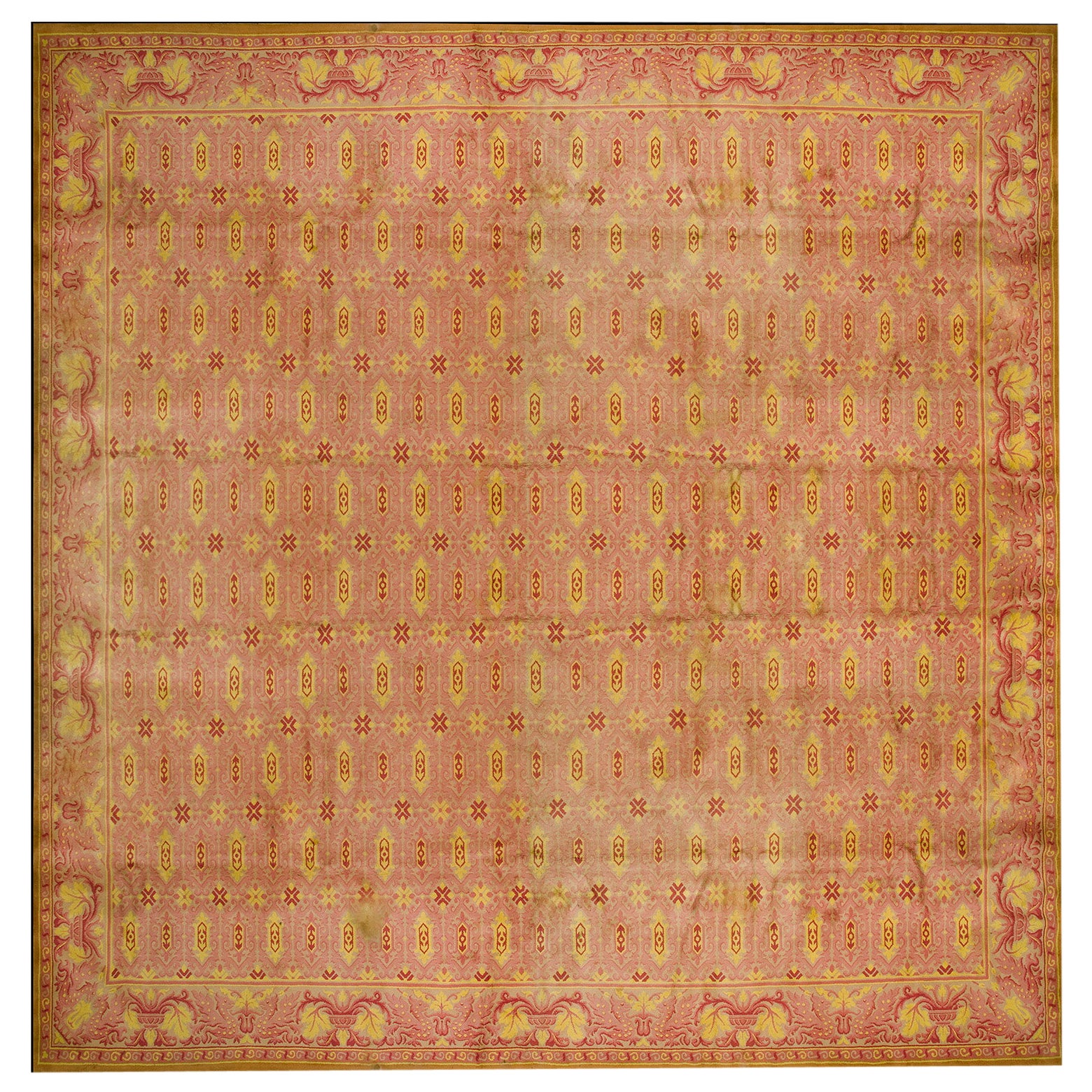 Early 20th Century Austrian Savonnerie Carpet ( 19'10'' x 20'8'' - 605 x 630 ) For Sale