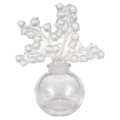 Lalique 'Clairefontaine' Art Glass Perfume Bottle