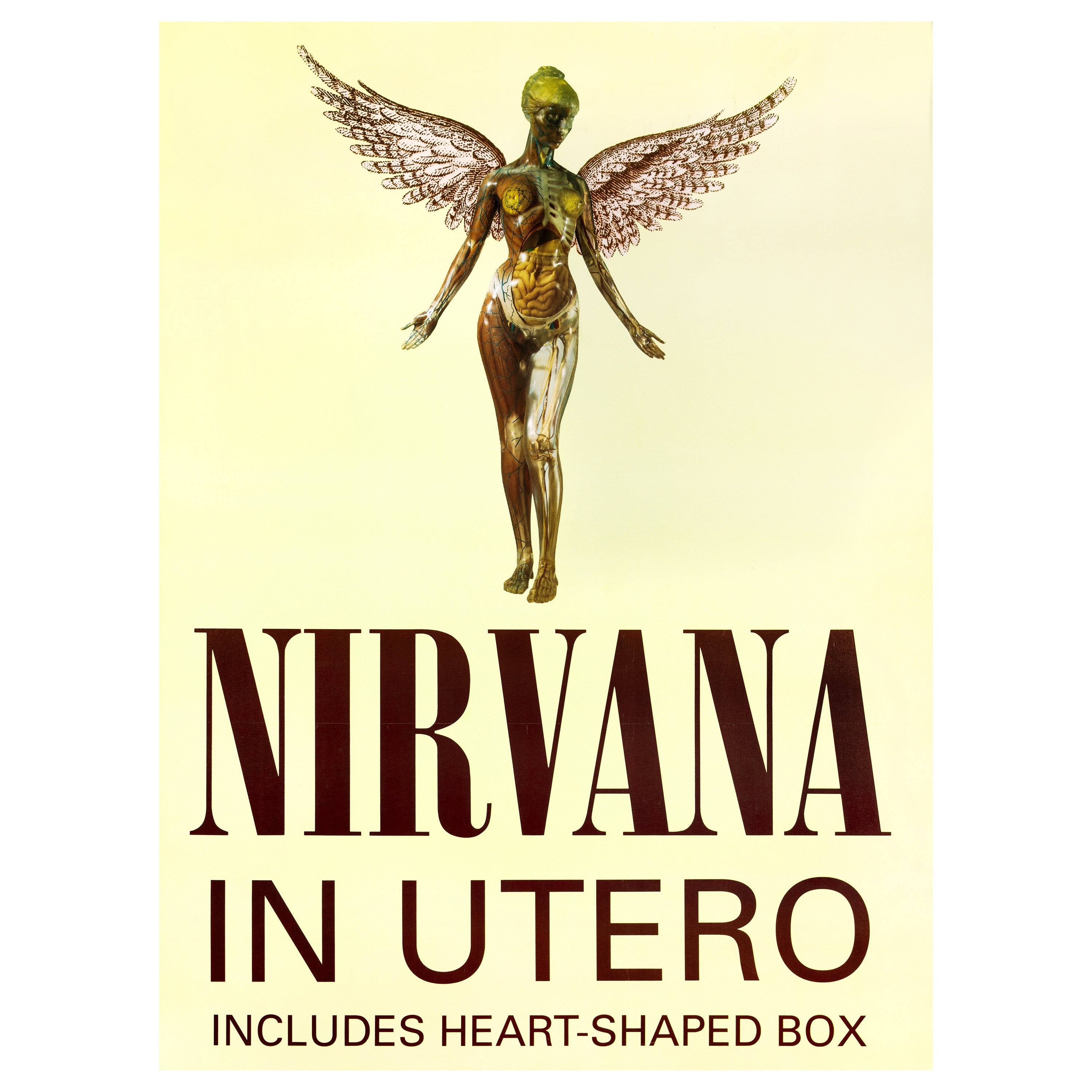 Nirvana 'In Utero' Original UK Bus Stop Promotional Poster, 1993