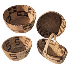 Collection of Geometric Pima Indian Baskets -4