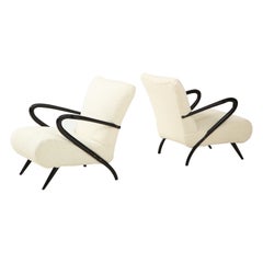 1950's Paolo Buffa Style Sculptural Lounge Chairs