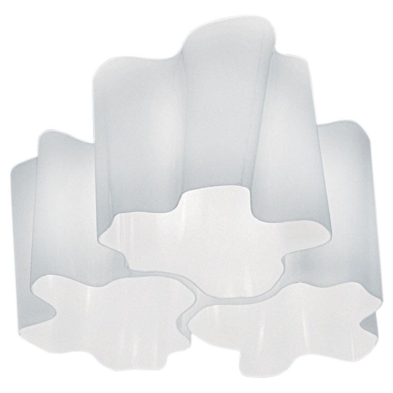 Logico Triple Nested Ceiling Light in Milky White for Artemide For Sale