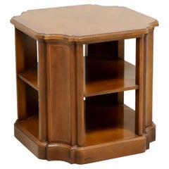 Retro Henredon Late 20th Century Walnut Accent Table with Shelves