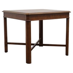 DREXEL HERITAGE Yorkshire Yew Wood Chippendale Accent Table