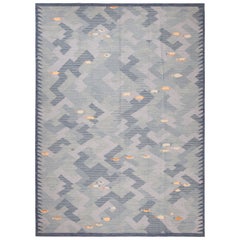 Nazmiyal Collection Modern Swedish Inspired Kilim Rug. 10 ft 3 in x 13 ft 11 in
