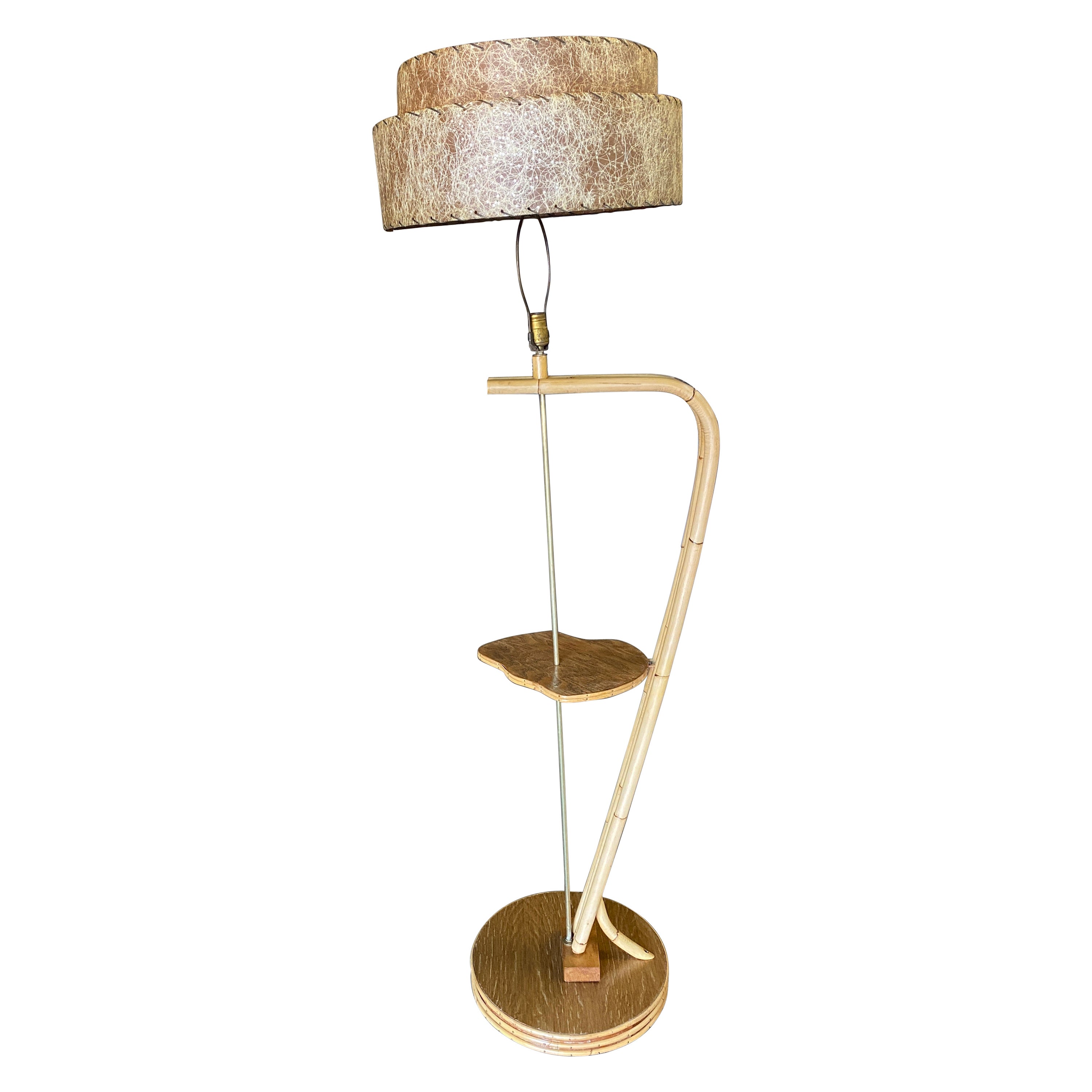 Pedestal Ball and Pole Solid Brass Standing Floor Lamp with Perforated Shade For Sale at 1stDibs