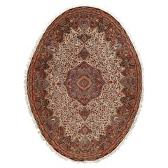 Nazmiyal Collection Vintage Tabriz Persian Rug. Size: 9 ft 9 in x 13 ft 3 in 