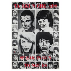 Talking Heads 'Speaking in Tongues' Original Vintage US Promotional Poster, 1983