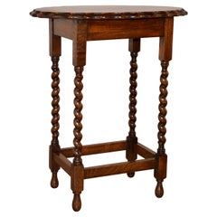 C. 1900 English Oak Oval Side Table